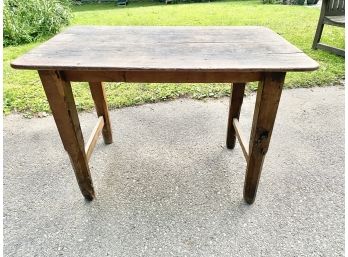 A 19th Century Primitive Pine Side Table