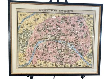 Monumental Map Of Paris