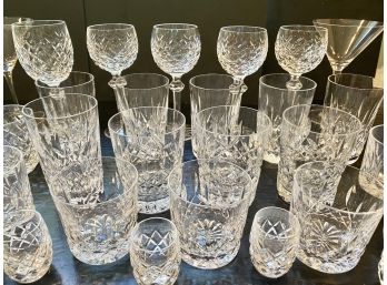 Fabulous Waterford Crystal Bar Ware Collection - 30 Pieces - WOW