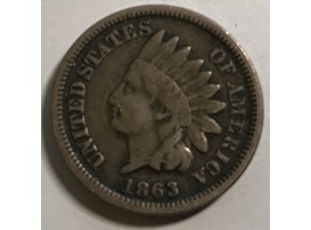 1863 Indian Head Cent Great Condition