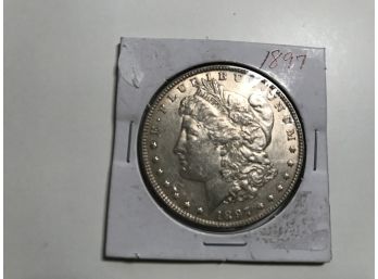 1897-p Morgan Silver Dollar Uncirculated