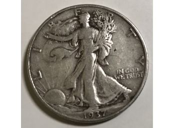 1937 Walking Liberty Silver Half Dollar Value $350 - $500