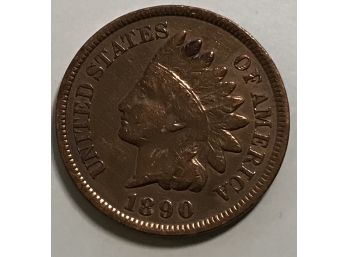 1890 Indian Head Cent Red Proof Life