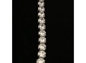 2.2ctw White Sapphire Bracelet
