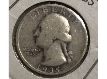 1935-d Washington Silver Quarter