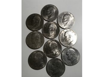 10 Coins 1976 IKE DOLLARS