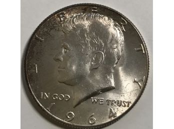 1964 Kennedy Half-dollar Gem 90 Silver Coloring Starting Value $850 -$1,000