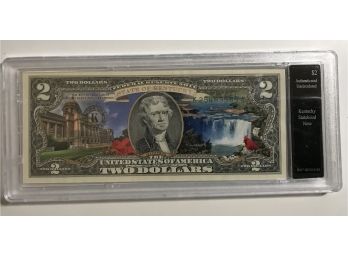 $2 Authenticated Uncirculated Kentucky Statehood Note