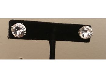 Pair Of Diamonique Diamond Earrings