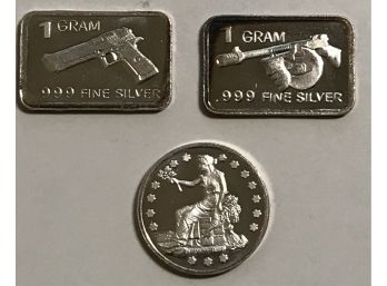 3 Gram Of .999 Fine Silver