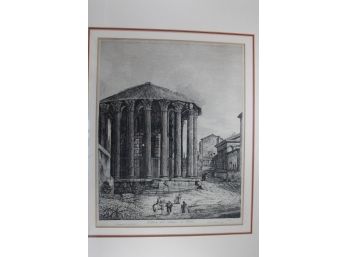 1820 Rossini Veduta Del Tempio Di Vesta