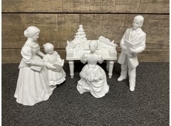 Dept 56 Winter Silhouette, Titled Carols Around The Spinet, With Original Box