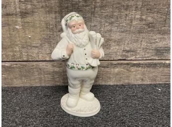 Lenox Figurine Titled Santas List With Original Box