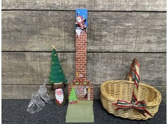 A Mix Lot Including Santa Down The Chimney