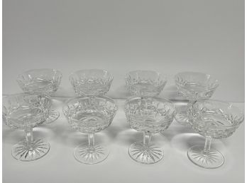8 Lismore Waterford Crystal Sherbert Glasses, A Great Addition To Your Holiday Table
