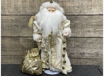 Brinns Collectible Christmas Elegance Porcelain Santa In Original Box