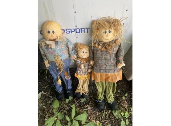 Fall Decoration Scarecrow Family