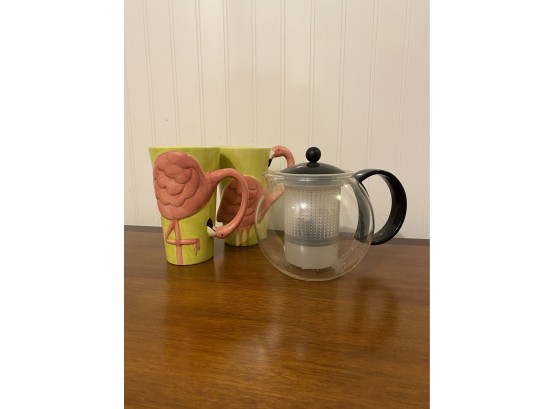 Cute Mugs With Tea Pot