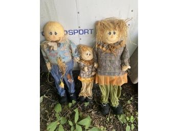 Fall Decoration Scarecrow Family