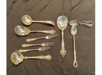 A Group Of Serving Pieces, Baby Spoon & Small Forks, Marked Sterling T&co.  Spoon (Peretti), Gorham And More