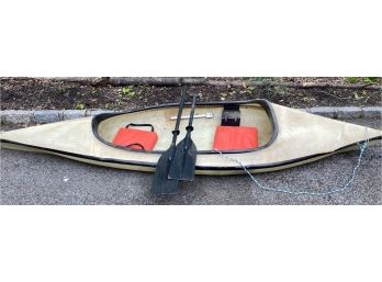 MAXI POKE BOAT Kayak  With Anchor, Oar, Life Jackets & More - 114'long X 38'w