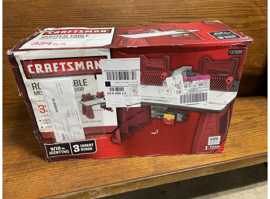 NEW Craftsman Router Table ~ Model #37599 ~