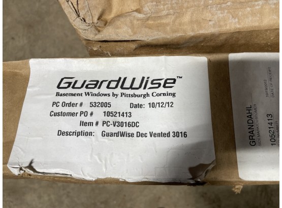 2 Guardwise Replacement Windows For Basements
