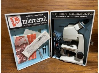 Vintage Lionel-Porter MicroCraft Microscope
