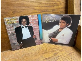 2 Vintage Michael Jackson Albums ~ Thriller & Off The Wall ~