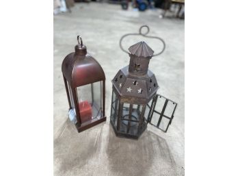 2 Metal Lanterns