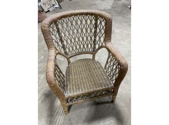 Beautiful Wicker Chair W/seat Cushion