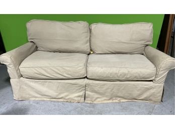 Crate & Barrel Lounge Sofa W/Removable Canvas Covers