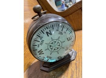 Calcutta Clock Company Oil Rubbed Bronze Clock W/compass