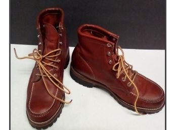 Good Looking Mens Classy Leather Vibram Boots In Size 10 By Chippewa, Made In USA E1