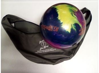 Multi Colored Bowling Roto Grip Hy-Ware Bowling Ball And Grey Vise Carrying Sling  E5