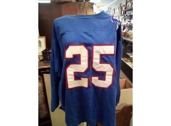 NFL NY Giants #25 Gridiron Classic Reebok Sports Pullover Team Sweatshirt  In Size 3X E1