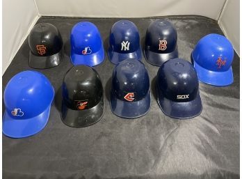 9 Laich Small Plastic Baseball Caps With Major League Baseball Team Logos D1