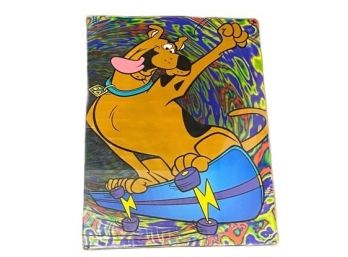 Vintage Scooby Doo Skateboard Poster Print