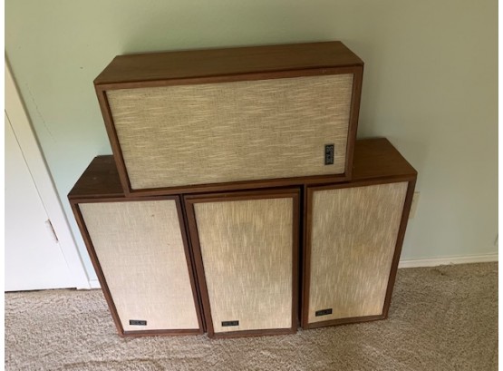 Set Of Four Vintage KLH Speakers - Model Seventeen