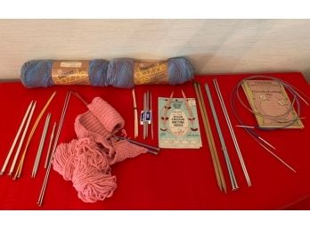 Yarn And Knitting Needles