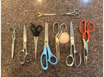 Lot Of 9 Scissors