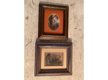 Two Small Framed Ron Vaughan Oil On Board Paintings