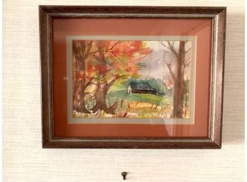 Unsigned Kate Owens Framed Water Color, 1981