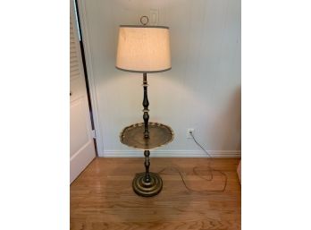 Vintage Lamp And Tray Table With Shade