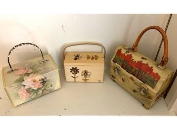 Three Vintage Purses, Including E. Collins, The Carriage Shop, And More