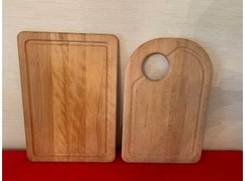 Two Wood Cutting Boards