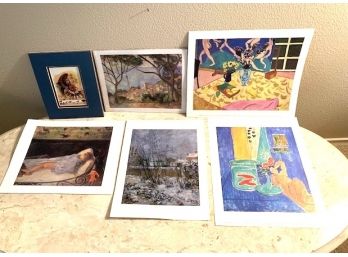 Assorted Loose Prints, Including Cezanne, Gauguin, Matisse, And More