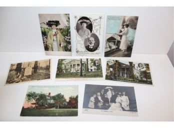 8 Incredible 1908 Theodore Roosevelt Themed Postcards Including Alice Roosevelt !