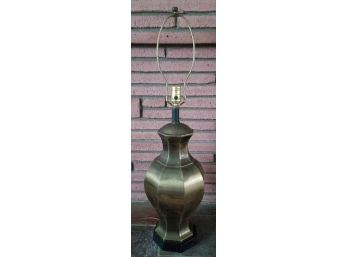 Vintage Brass Lamp  Tested And Works