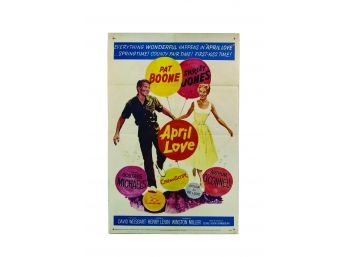 Original - 1957 Movie Poster ' April Love ' Pat Boone & Shirley Jones